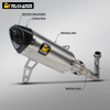 ZONTES 368G/E Motorcycle Exhaust System Stainless Steel Full Section Modification with SC AK Muffler for New Used ZONTES 368G/E