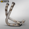 For CFMOTO MT700 Titanium Alloy Exhaust System Stainless Steel Mufflers Front Section Modification for 2025 for CFMOTO 700MT New