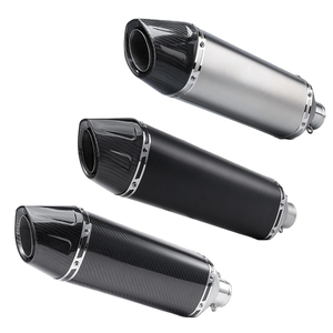 Universal 51mm SC Stainless Steel Carbon Fiber Motorcycle Exhaust System New 480mm Muffler for R6 MT09 Ninja GSX CB CBR300