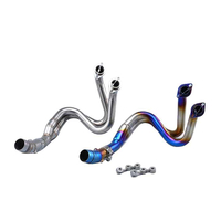 Stealth Exhaust System for Kawasak ER6N Versys 650 Z650 Ninja 650 Front Middle Connection Slip Sensor Link Pipe 2020-2023 Model