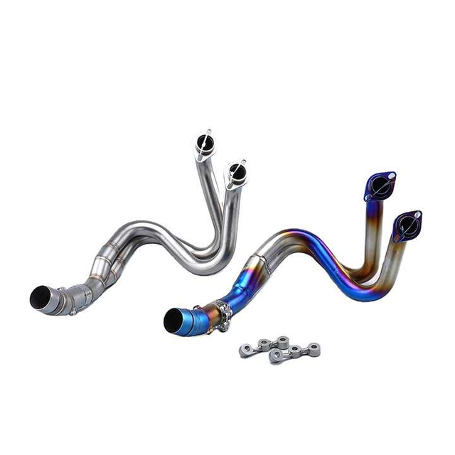 Stealth Exhaust System for Kawasak ER6N Versys 650 Z650 Ninja 650 Front Middle Connection Slip Sensor Link Pipe 2020-2023 Model