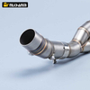 Stealth Exhaust System for Kawasak ER6N Versys 650 Z650 Ninja 650 Front Middle Connection Slip Sensor Link Pipe 2020-2023 Model