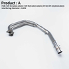 YZF R25 R3 MT03 2015-2020 Full Exhaust System Slip-On Middle Pipe with Aluminium Mufflers for YAMA YZF MT03 R25 R3