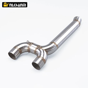 Slip-On Design Stainless Steel Motorcycle Exhaust Muffler for Yamaha Fazer FZ6 FZ6S 2004-2011 New Middle Link Pipe Accessories