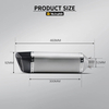Universal 51mm SC Titanium Alloy Carbon Fiber Cover Motorcycle Exhaust System Compatible RSV4 MT03 MT10 Z650RS TRK800 Models