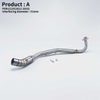 Kawasaki Z125 2012-16 Motorcycle Exhaust Escape Modification 51mm Interface Connect Muffler Stainless Steel Carbon Fiber