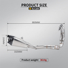 Full Motorcycle Systems Exhaust Escape Front Link Pipe MT09 XSR900 Yoshimura Race AT2 Stainless W/ Stainless Muffler 2021-2024