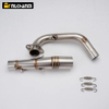 ZONTES 368G/E Motorcycle Exhaust System Modification Stainless Steel Front Section with Carbon Fiber Material