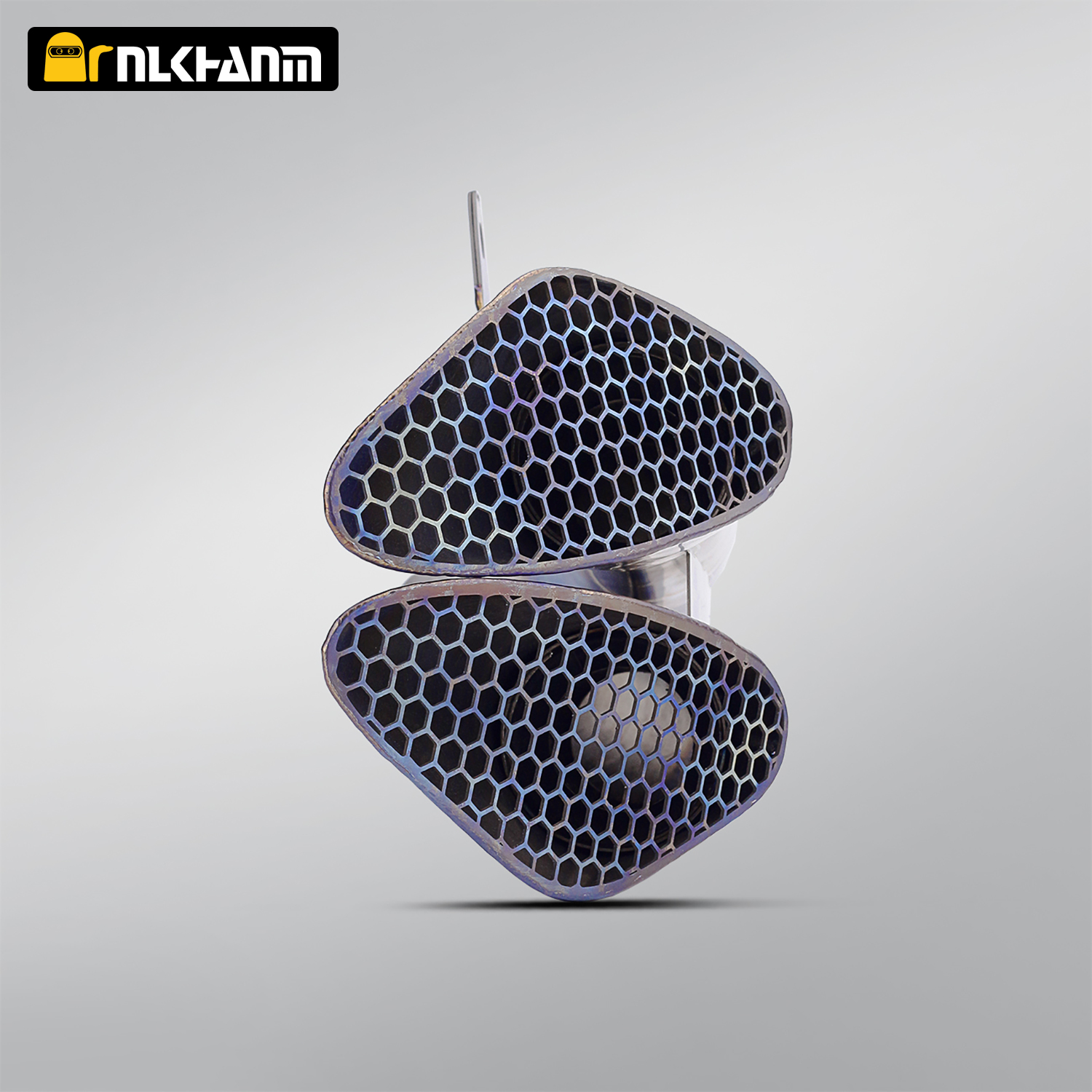 NlkHanm Titanium Alloy Honeycomb Forged Motorcycle Exhaust Kit slip on Racing Line Escape Moto Modified for Kawasaki Z900