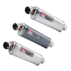 51mm Universal Motorcycle Exhaust Yoshimura 300Long Escape Muffler SV650 Z800 R1 CB650F CB1000R CBR250R F850 Z900 Ninja400 Steel