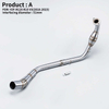 Slip-On Stainless Steel Moto Muffler Front Middle Link Pipe for YAMAHA YZF-R125 YZF R15 V3 R125 2018-2023 Motorcycle Exhaust