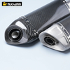 250mm Universal AK Motorcycle Exhaust System Modification Full Carbon Fiber DB Killer Z900 Ninja400 650 R6 GSX250 New Steel