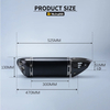 Custom Size New Universal Motorcycle Exhaust System Carbon Fiber Escape Muffler Alloy Designed XMAX TMAX NMAX ADV ITALJET Models