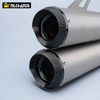 51mm Titanium Alloy Double Escape Outlet Muffler Stainless Steel Motorcycle Exhaust System Modification for ZX25R Z900 S1000R