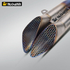 NlkHanm Titanium Honeycomb Forged Motorcycle Exhaust Kit slip on Line for Kawasaki ZX-4R ZX4R Zx4rr ZX25R Zx25rr