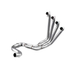 Titanium Alloy Mufflers for Hon CB650R/CBR650F Full Moto Exhaust System with Movabile Front Link Pipe Packed in Box