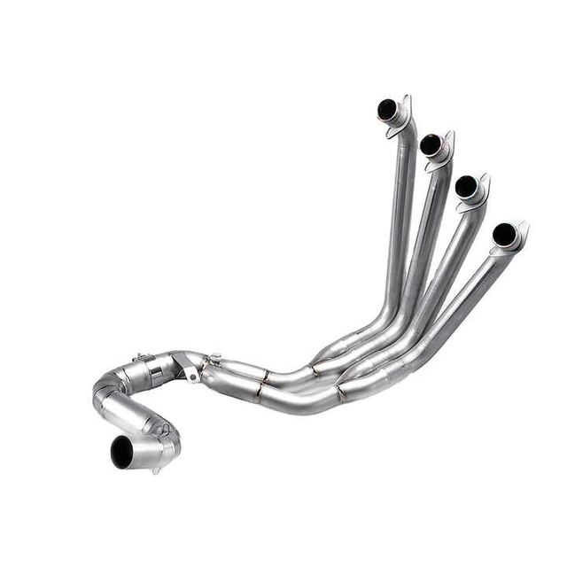 Titanium Alloy Mufflers for Hon CB650R/CBR650F Full Moto Exhaust System with Movabile Front Link Pipe Packed in Box