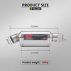 Universal 51mm Motorcycle Exhaust Muffler Yoshimura 175Long Escape Carbon Fiber Er6n Sv650 R1 Cb650f Cb1000r Cbr250r F850 Z900