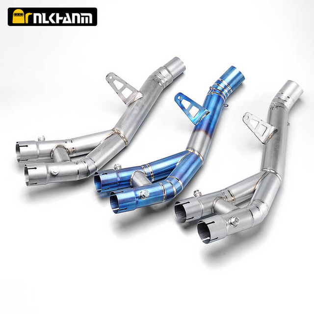 2015-2021 R1 YZF R1 MT10 Slip-On Front Middle Link Pipe Modification Stainless Steel titanium alloy Exhaust System Box Packaging