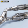 For S1000RR 2019-2024 S1000R 2021-2024 Complete Motorcycle Exhaust Header Tube Titanium Alloy Front Link Pipe Interface 60mm