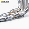 New 51MM Stainless Steel Motorcycle Exhaust System Escape Slip-On Front Tube Link Pipe Connect for YAMA YZF-R6 2006-2020