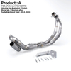 2014-2024 Yama MT07 Slip-On Titanium Alloy Exhaust Pipe New Condition Stainless Steel Rotary Front Link Boxed Packaging