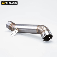 New Aprilia RSV4 Street Motorcycle Stainless Steel Muffler 60mm Inlet Diameter 42cm Middle Link Exhaust Pipe for 2009-2014