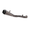 Integrated ARROW Muffler ZX10R Motorcycle Exhaust System New Mid Tail Carbon Tip with Modified Titanium Alloy Middle Link Pipe
