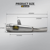 ZX-6R Modified Stainless Steel Muffler with Rear Connecting Pipe Custom Size 51mm Adapter for New Used Motorcycle Exhaust System