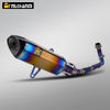 ZONTES 350E Full Titanium Alloy AK Titanium Muffler Carbon Material Exhaust System Modification for New ZONTES 350E Motorcycle