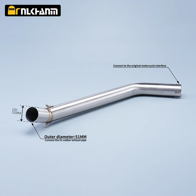 Stainless Steel Motorcycle Exhaust System New Condition Slip-On Fit Mid-Link Pipe Muffler for Honda CBR600 2007-2014