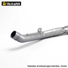 Kawasaki Z800 Front Link Pipe Exhaust Elbow 51MM Titanium Alloy Tube New Moto Modified Full Systems Motorcycle Carbon Mufflers
