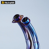 2014-2021 Yama MT07 FZ07 XSR700 Moto Racing Exhaust Muffler Half Blue Slip Front Stainless Steel Pipe New Condition