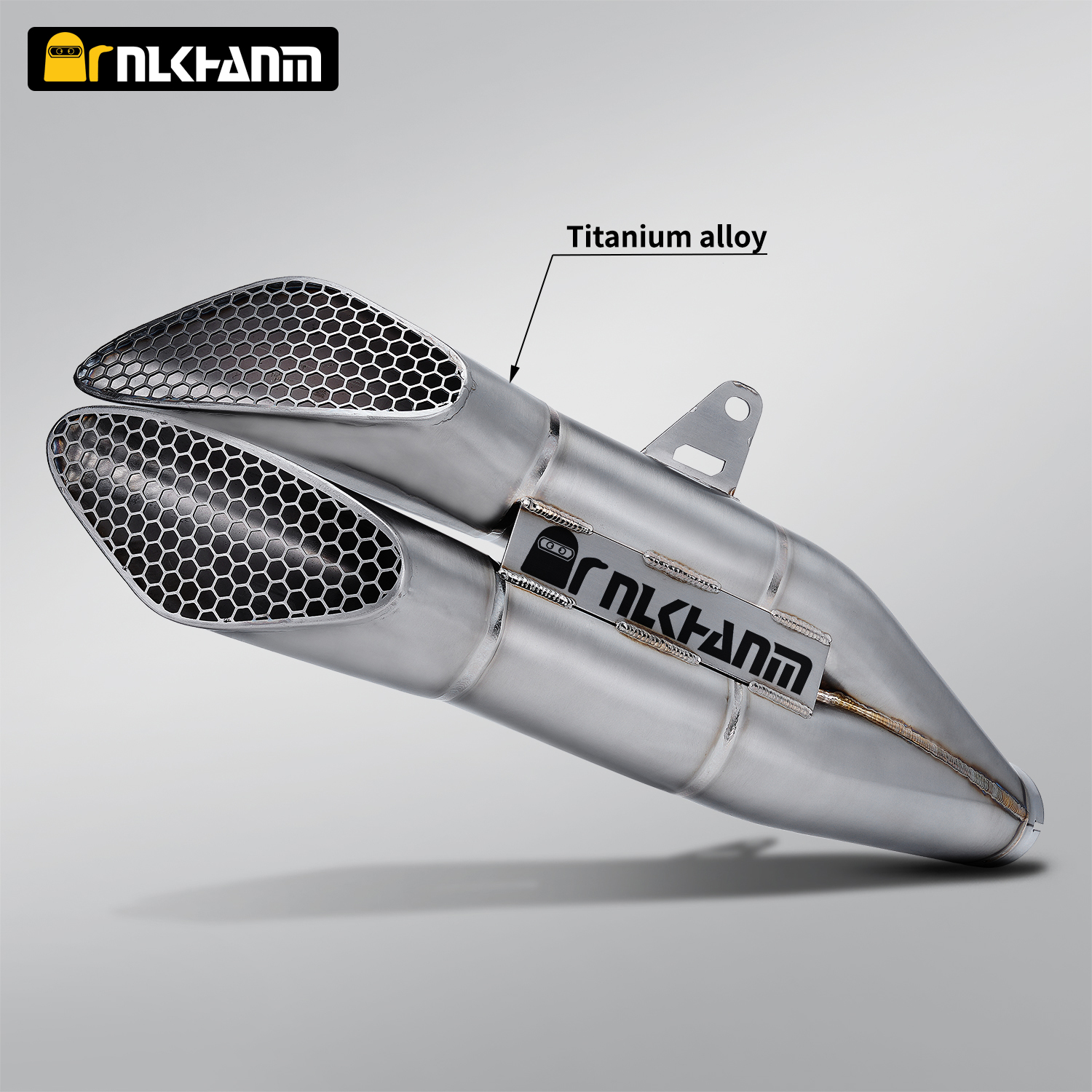 S1000RR NlkHanm Exhaust System Modification Full Section Titanium Alloy with Gemini Escape Muffler for S1000RR 2019-2024