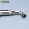 New 51MM Slip-On Motorcycle Exhaust Muffler with Front Link Pipe Stainless Steel Material for YAMA Cygnus GRYPHUS 4V Box Packed