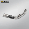 Custom Size Full Stainless Steel Motorcycle Exhaust System Carbon Fiber Cover New Condition Alloy Muffler for XMAX300 2023-2024