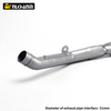 Motorcycle Exhaust Escape Moto Modified Titanium Alloy Full Systems for Kawasa Z800 Front Link Pipe Exhaust Elbow 51MM Tube