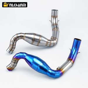 Stainless Steel 51mm Motorcycle Exhaust System Full Contact Mid Link Muffler Slip for BMW G310GS G310R 2017-2024 New Design