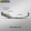 AK550 Generation-2 Motorcycle Exhaust Full Titanium Alloy System Modification Used AK Titanium Carbon Muffler for KYMCO AK550