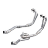 For Yama R25 R3 MT-03 New Full Exhaust System with 51mm Titanium Alloy Mid Pipe Steel Link for Slip YZF R3 R25 MT-03