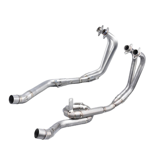 For Yama R25 R3 MT-03 New Full Exhaust System with 51mm Titanium Alloy Mid Pipe Steel Link for Slip YZF R3 R25 MT-03