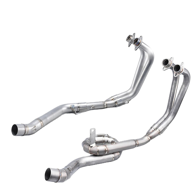 For Yama R25 R3 MT-03 New Full Exhaust System with 51mm Titanium Alloy Mid Pipe Steel Link for Slip YZF R3 R25 MT-03