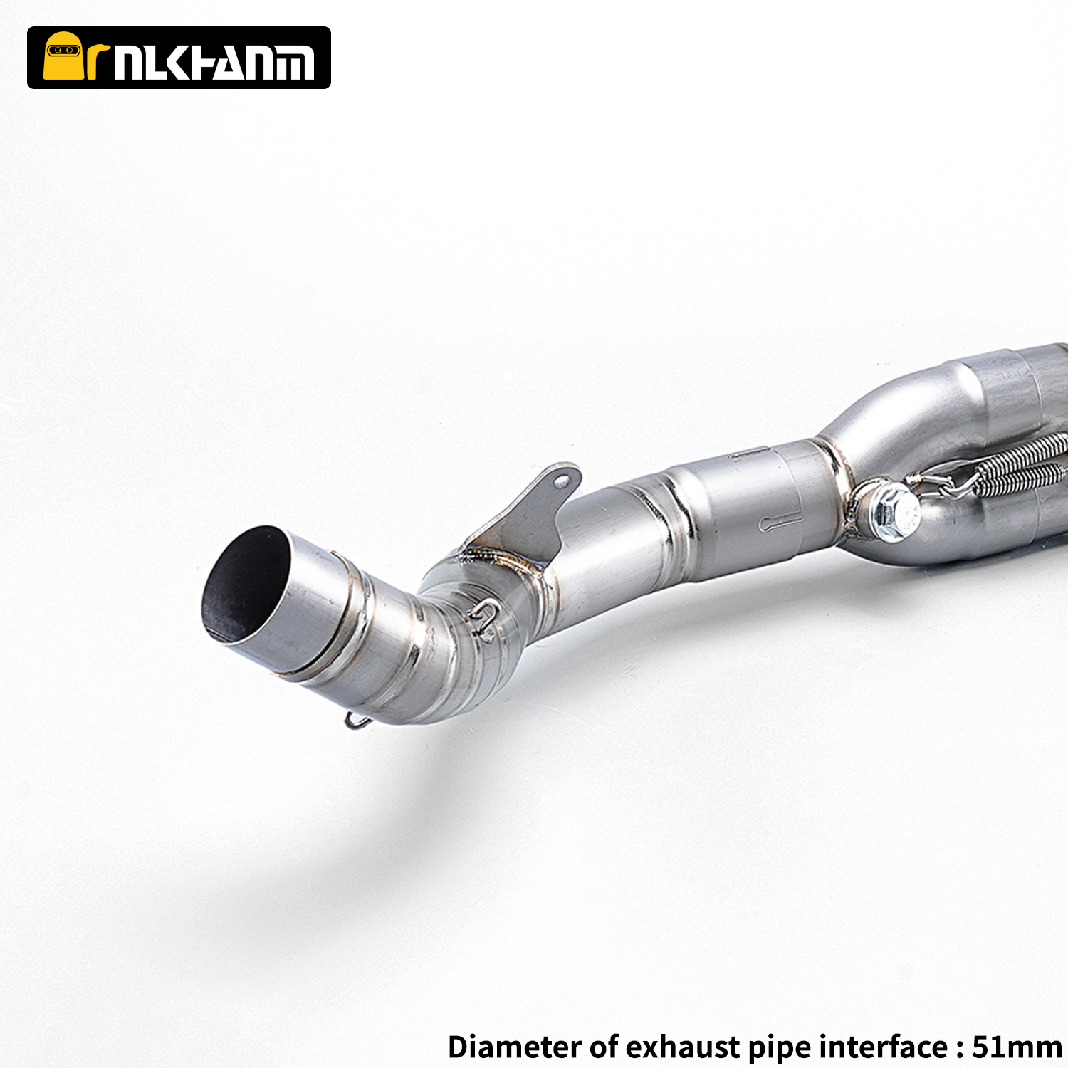 Kawasa Z1000 2010-21 Titanium Alloy System Escape Slip Tube 51mm Interface Front Link Pipe New Motorcycle Exhaust Optional Slip