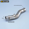 Yama R1 Motorcycle Exhaust Vent Stainless Steel Middle Link Pipe New Side Exhaust Motor Accessories for 2009-2014 Model Years