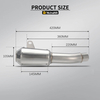 ZX-6R Motorcycle Exhaust System Modification Mid Link AK Escape Carbon Fiber Muffler for Kawasak ZX-6R New Steel Alloy