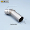 New for F650GS F700GS F800GS F800R F800GT 2009-2016 Slip-On Exhaust Pipe Motorcycle Mid-Middle Link Pipe Condition New