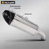 AK Escape Stainless Steel Mid Link SV650 Motorcycle Exhaust System Modification Escape Muffler for Suzuk SV650 2016-2024 New