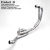 Yama R25 R3 MT-03 Titanium Alloy Full Exhaust System 51mm Mid Pipe Stainless Steel New Slip Compatible for Yama YZF R3 R25 MT-03