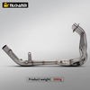 Kawasak ZX4R ZX-4R Custom Exhaust System Modified Titanium Alloy Front Section Stainless Steel Carbon Material Boxed Packaging