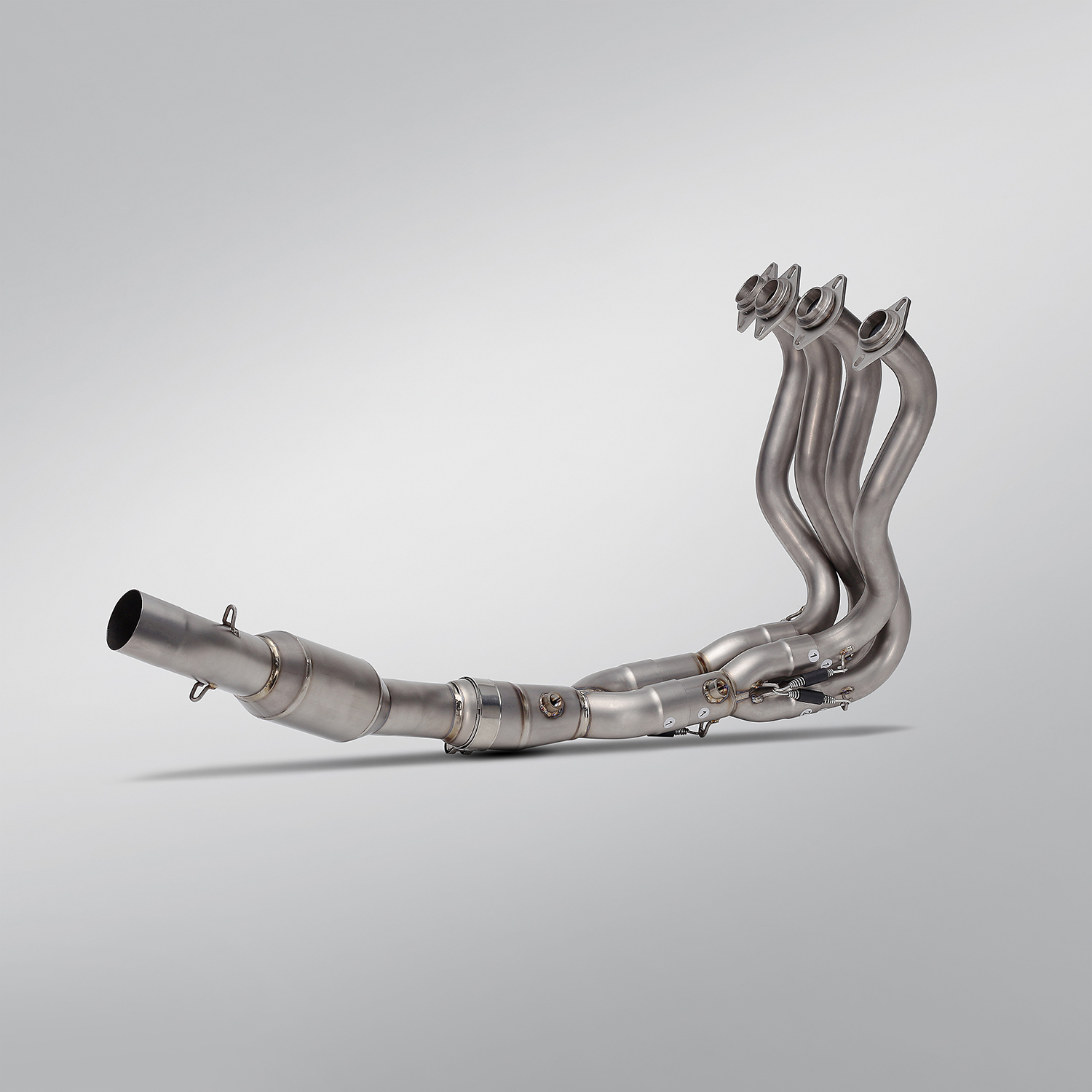 For ZX6R ZX-6R 2023-2024 Motorcycle Exhaust System Modified Escape Titanium Alloy Front Middle Link Pipe 51mm